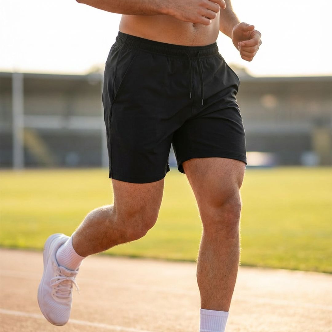 100% Natural Merino Wool & Cotton Gym Shorts
