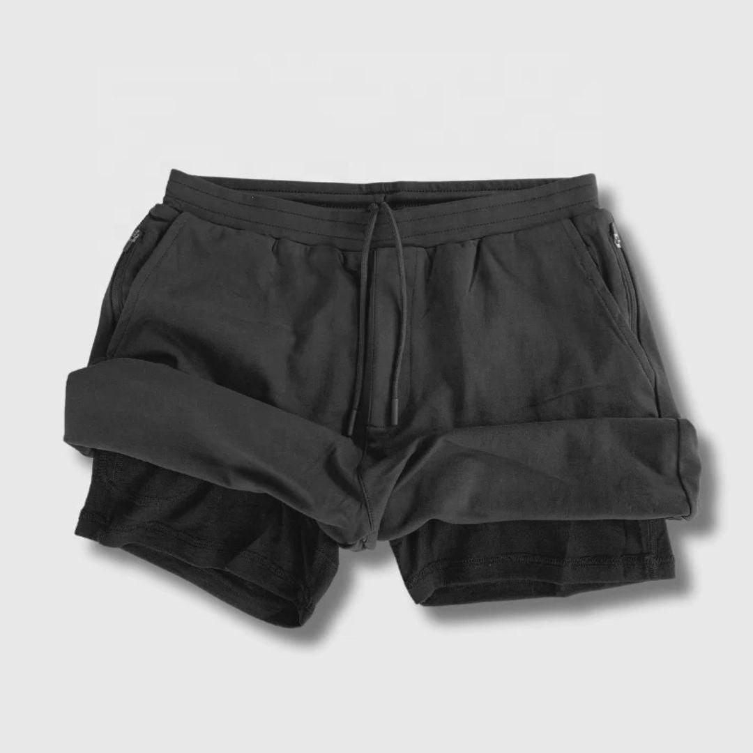 100% Natural Merino Wool & Cotton Gym Shorts