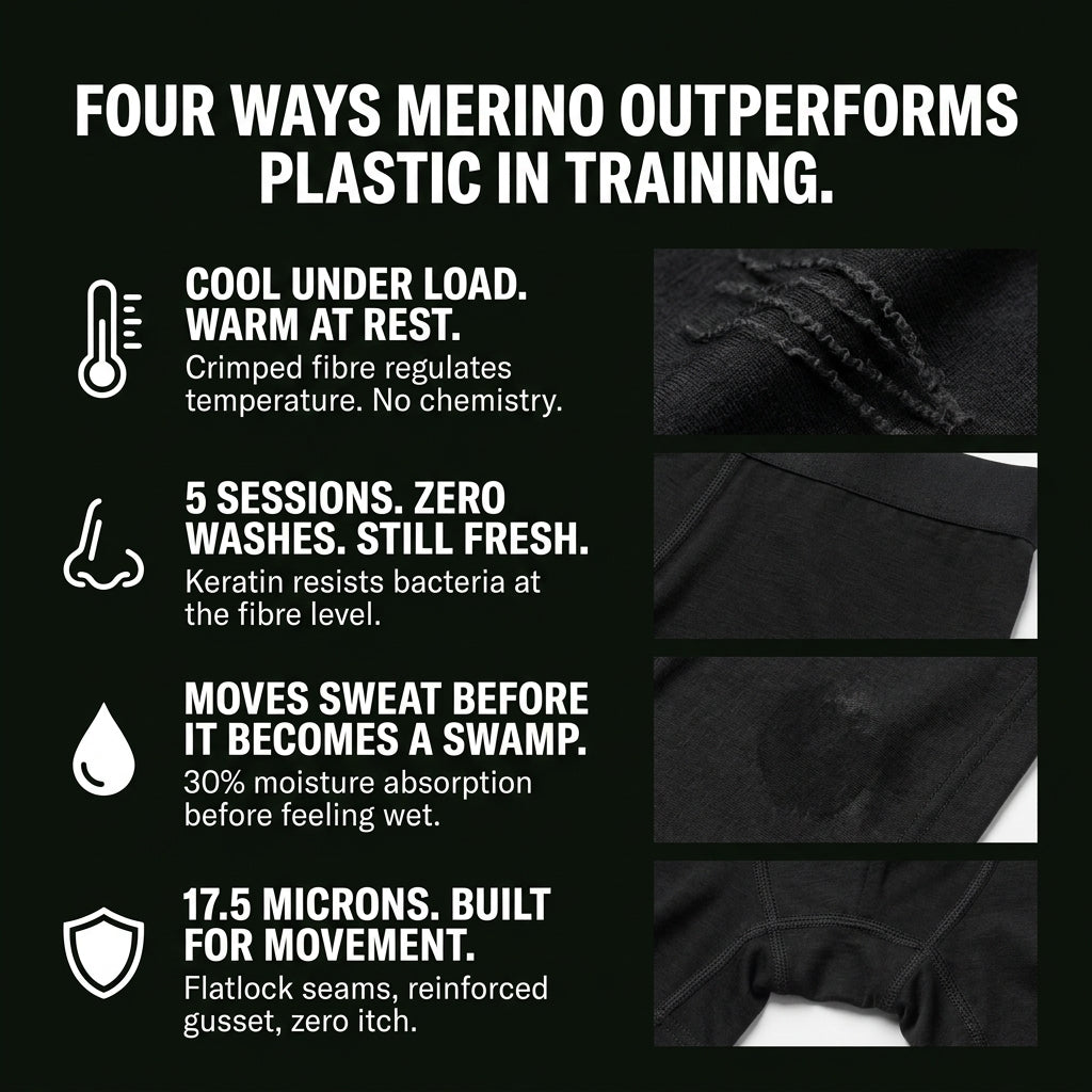 100% Merino Wool Performance Boxer Briefs