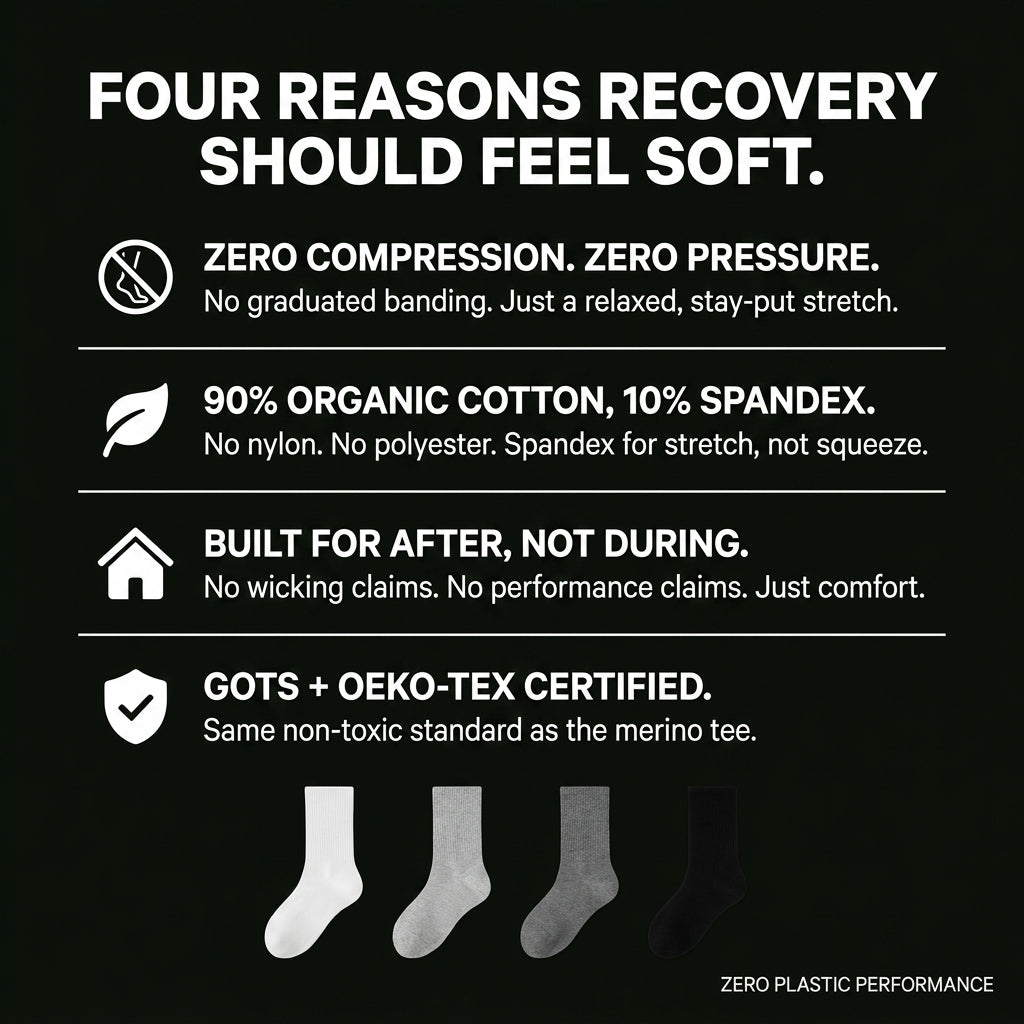 Natural Cotton Recovery Socks