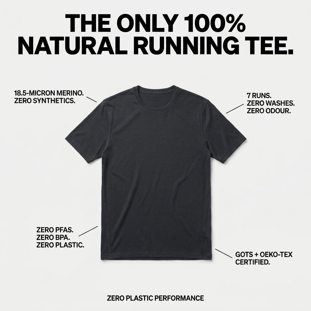 100% Merino Wool Running Tee