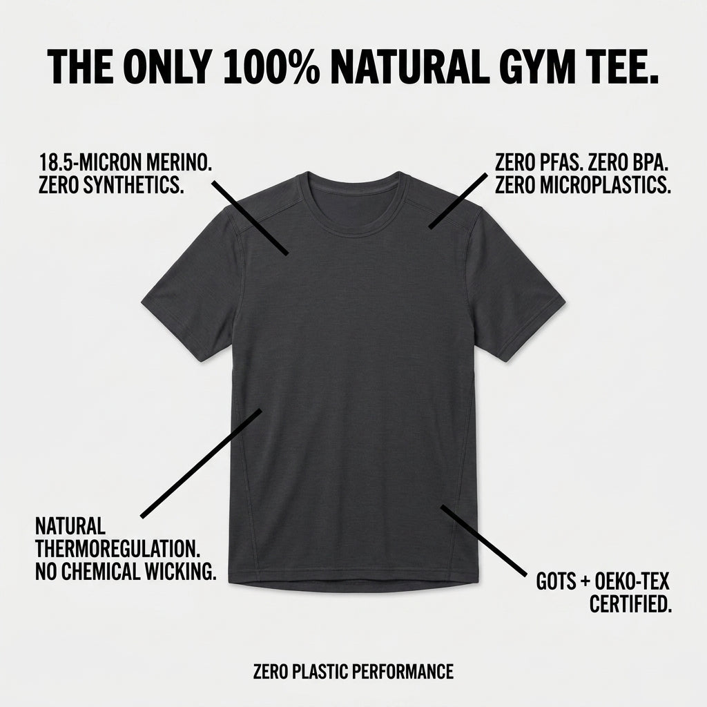 100% Merino Wool Gym Tee