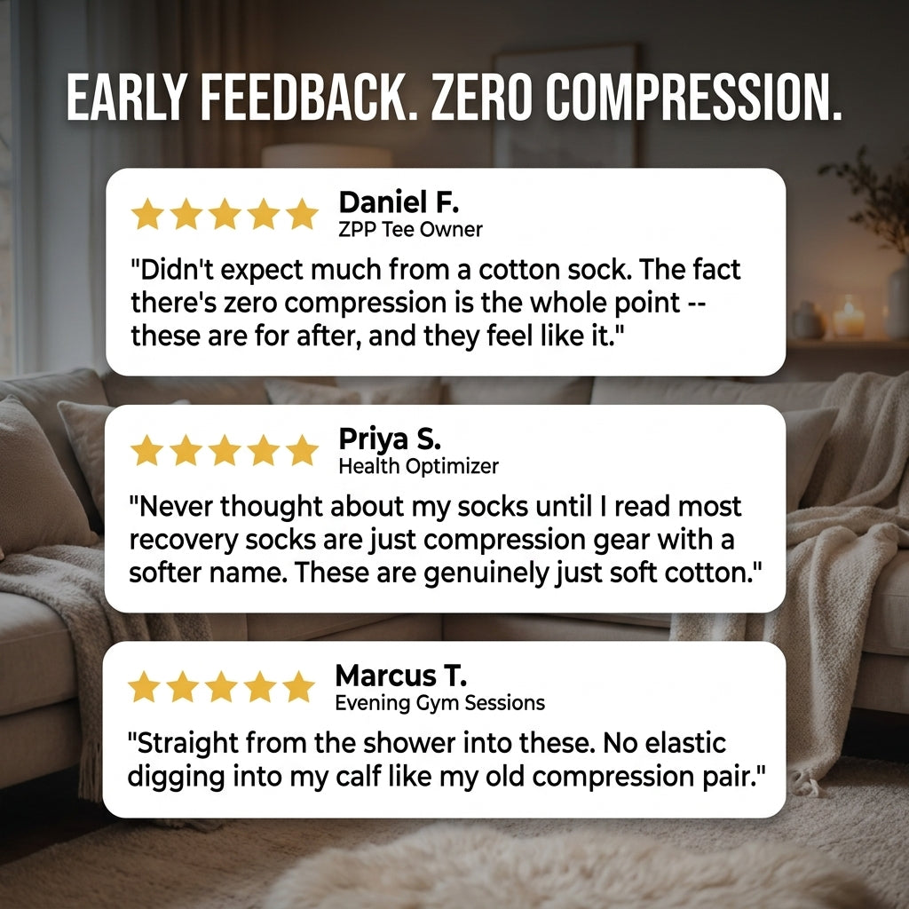 Natural Cotton Recovery Socks