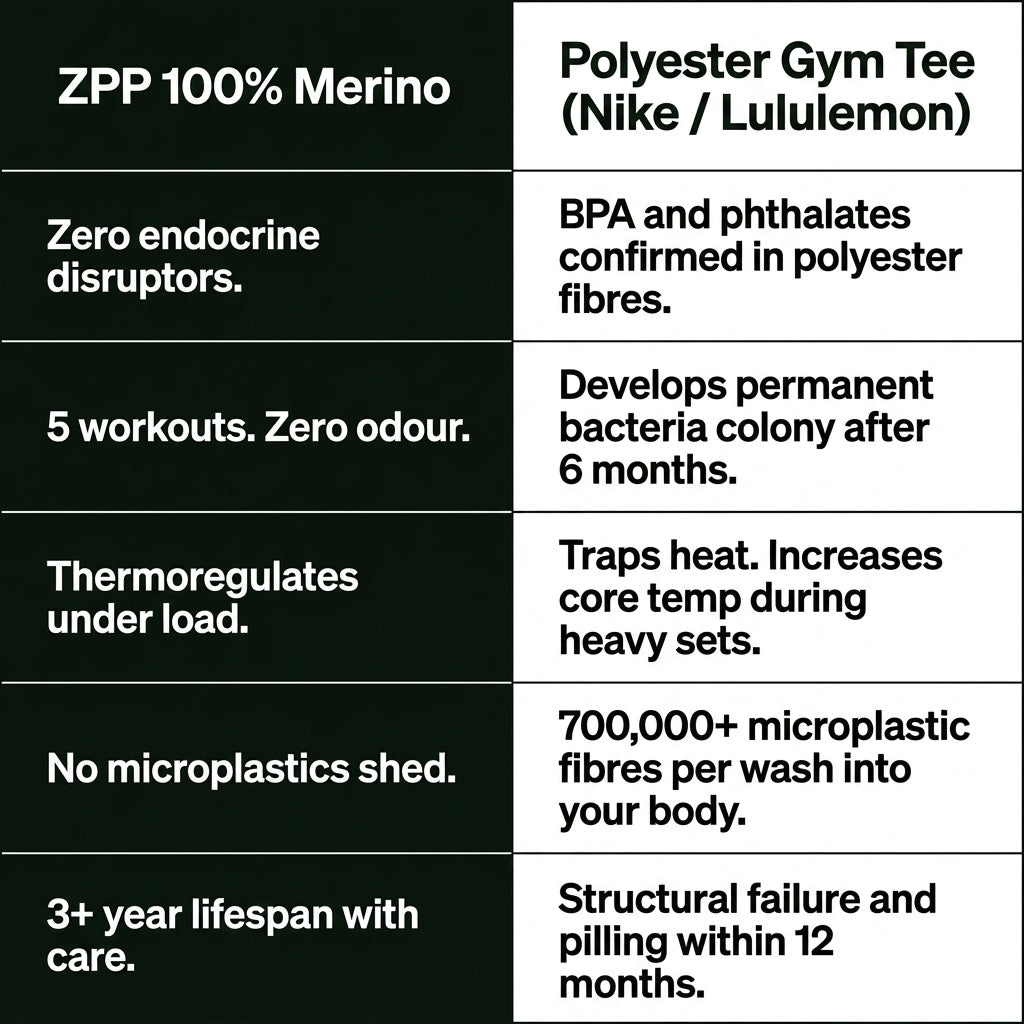 100% Merino Wool Gym Tee